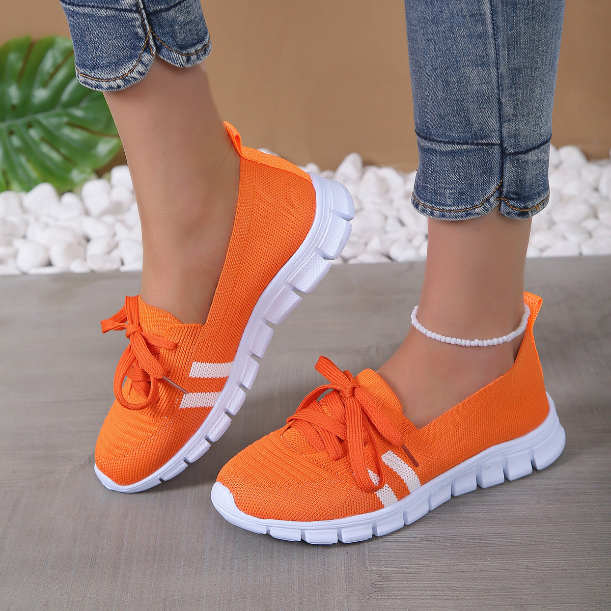 Women's Lightweight Breathable Soft Sole Fly Knit Shoes